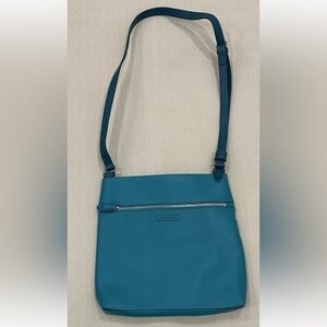 Vera Bradley Cross Body Purse Color Block White And Teal